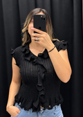 Blusa de calada con volantes